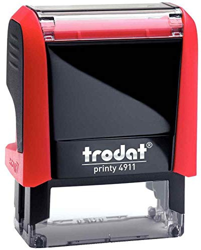Trodat - Tampon Auto Encreur - Payé - Printy 4911 - Encre Rouge - Dernière Génération - Professionnel - Entreprise - Commerçant