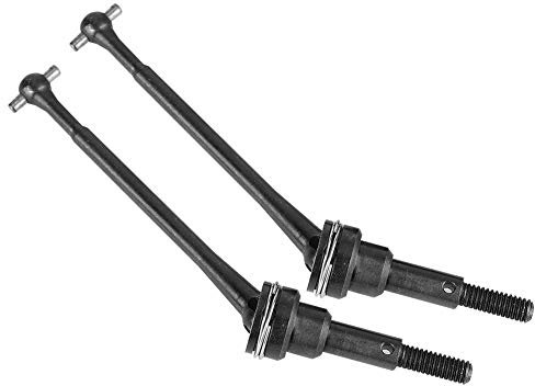 Dilwe Eje de Accionamiento del Coche RC, 2pcs Eje de Transmisión Universal Delantero de Metal para 1/12 12423 Accesorio de Coche de Control Remoto (Black0090BL)