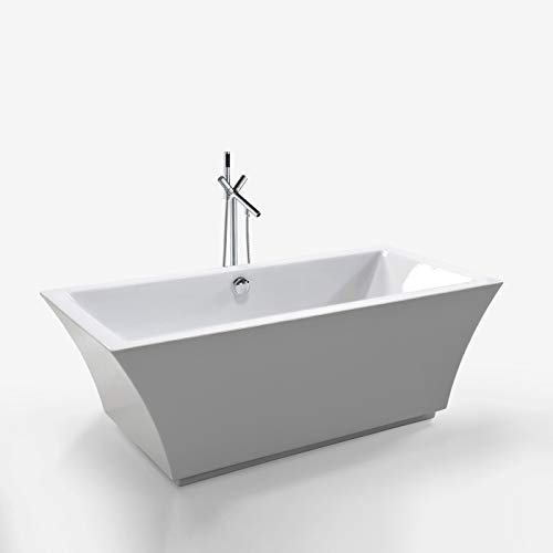 Freistehende Badewanne Modernes und Innovatives Design 170x80cm Susan+wasserhahn