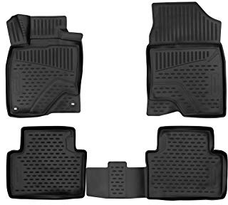 Element 3D Gummimatten Passgenaue Fußmatten Honda Civic 4D 2016-2018 Limousine (USA) 4tlg