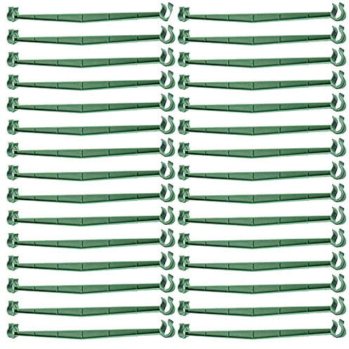 Pflanzstäbe Rankhilfe Verstellbare, 30x1.1cm planzenstütze tomatenstangen Pflanzenstützen strauchstütze Rankstäbe Pflanzregal Tomatenstäbe Blumenhalter für Topfpflanzen, Tomaten, Rose (30PCS)