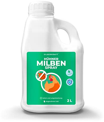 Silberkraft Milbenspray - 2L - für Hühner und Geflügel, zuverlässiger Milbenschutz, effizientes und garantiert hilfreiches Anti-Milben-Mittel