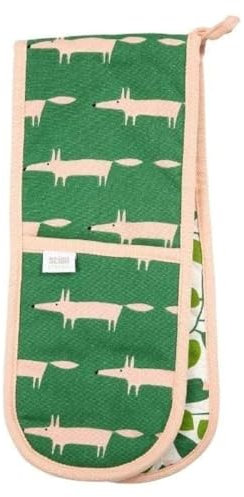 Scion by Dexam Mr Fox Double Oven Gloves - Mint Leaf
