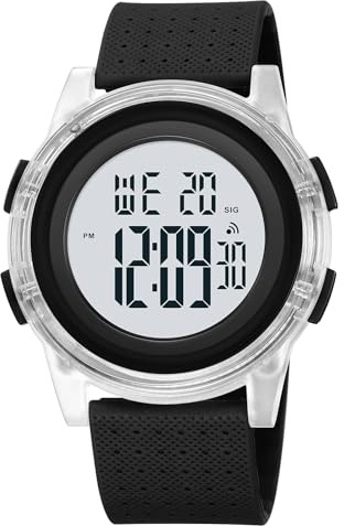 findtime Ladies Watches UK Waterproof Watches for Women Digital Watch Womens Sports Watch Large Print Numbers Easy to Use Watches for Girls with LED Backlight/Alarm/Stopwatch