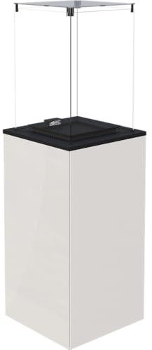 KRATKI Mini-Gasheizstrahler für den Außenbereich, mit weißen Gläsern, automatische Steuerung, 8,2 kW