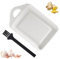 Râpe en Céramique,Râpe à L'ail en Céramique avec Brosse de Nettoyage,Râpe à Légumes pour Gingembre, Ail, Oignon, Épices, Carotte,Blanc