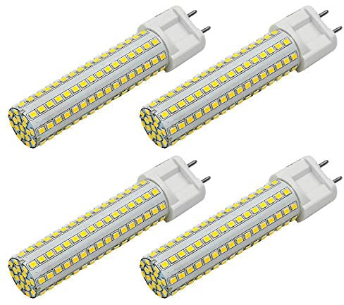 WDSOPK Lampadina LED G12, Lampadine A Mais con Attacco Bi-Pin G12, 15 Watt 1600Lm, Angolo del Fascio di 360°, 3000K 4000K 6000K Non Dimmerabile（3000K）