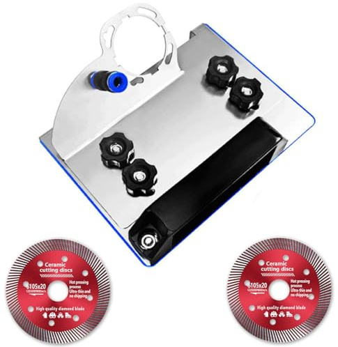 rflaueo 45 Degree Tile Chamfering Tool Cutting Stand with Stand for Tile 45° Chamfer Cutting 100-Type Universal 45 Degree Cutting Bracket Chamfering Stand Type Angle Grinder Attachments(U308-1)