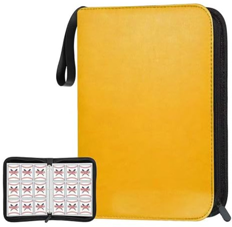 Raccoglitore per 720 carte da collezione, in pelle ecologica in poliuretano, con cerniera, con 9 tasche, per MTG, GCC, Pokémon, carte da gioco e sport, cartella organizer da collezione