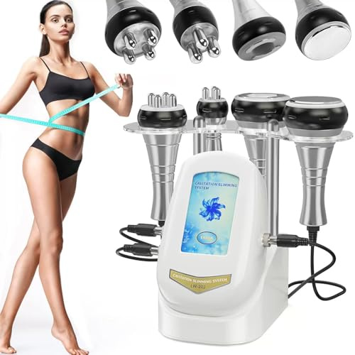 40k RF Radio Frequency Cavitation Ultrasonic Weight Loss Machine, 4 in 1 Body Shaper Beauty Machine, Vacuum Body Slimming Skin Care Tool Salon Spa Home Use, Massager for Arm Waist Belly Face