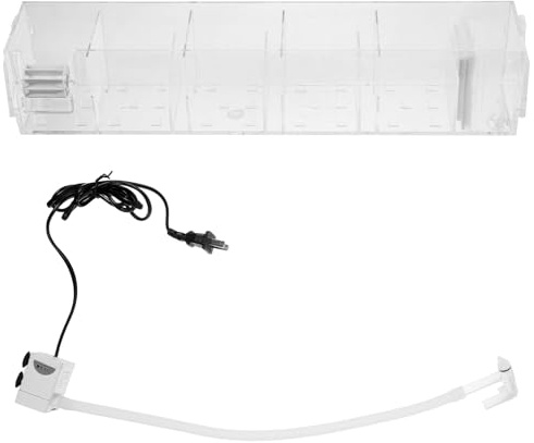 Mobestech Filtro Externo para Acuario Caja de Filtración Colgante con Bomba Integrada, Seis Compartimentos, Filtro Multifuncional Silencioso para Peceras, Caja de Goteo Acrílica
