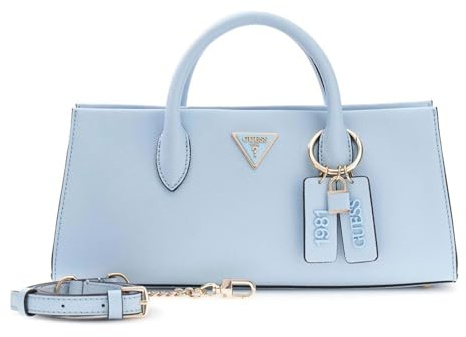 GUESS Handtasche Umhängetasche Noelle II Girlfriend Satchel Aqua hellblau
