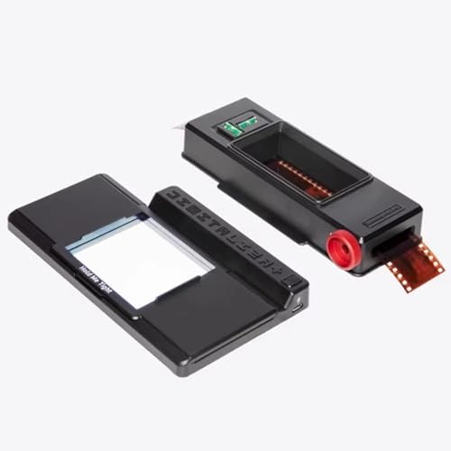 Mobile Film Scanner, Film Scanning System, 35mm 120 Slide/Negative Copying, with Viewer Light Panel/Fixed Clip, Film Digitizing Adapter Set, for Phone DSLR Cameras, Scan Old Photo to JPG(A)