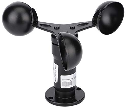 Haofy Sensore di velocità del Anemometro del in Lega di Alluminio da 0 a 30 M/s Uscita da 0 a 10 V Misurazione a 360 Gradi IP45 per Stazione Meteorologica Farm Marine Monitoraggio Esterno