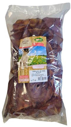 Bubimex Schweineohren für Hunde, 50 Stück