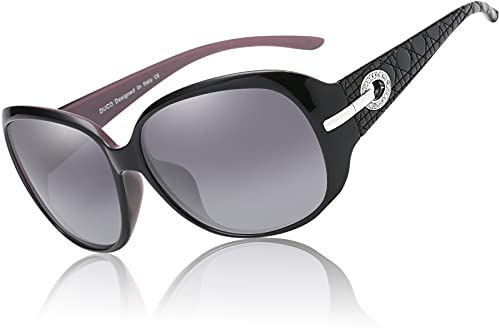 DUCO Vintage Sonnenbrille für Damen Frauen Retro Sonnenbrillen mit UV400 Schutz Klassisch Rahmen Designer-Stil 6214