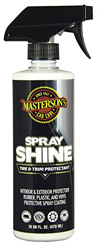 MASTERSON'S CAR CARE MCC_113_16 Spray Shine Tire & Trim Protectant - Ultra Gloss Coating for Rubber Plastic Vinyl - UV Solar Blockers Protectant Surfaces (16 oz.)