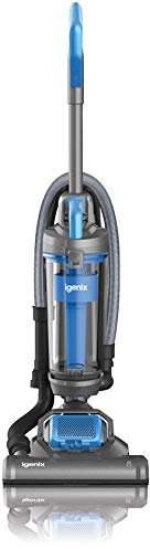 Igenix IG2430 Upright Bagless Vacuum Cleaner, Detachable Handle for Easy Cleaning, 3 Litre Dust Tank Capacity and 6 m Power Cord for Manoeuvrability, Grey and Blue