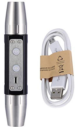Qinlorgo Jade Appraisal Light, DX6 USB Recargable 6 Luces Expert Jade Flashlight Antorcha Brillante para tasación de Joyas