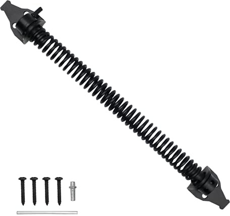 Adjustable Gate Spring 10 Automatic Strong Closer Black
