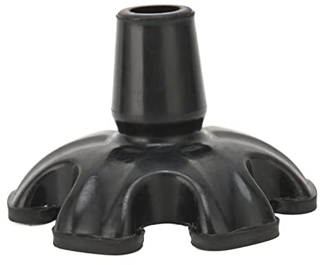 Sonew rutschfeste Gummi-Krückenfüße, Stabilität und Sicherheit für Gehhilfen mit Sechs-Säulen-Design und Anti-Ermüdungs-Funktion(19 Mm)