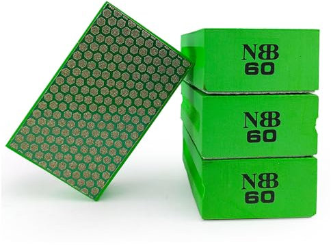 NBB Tampone Diamantati blocchi diamante a mano spugna diamantata retro in schiuma per smerigliatura molare levigare lucidare spigoli vivi e piani di granito marmo pietra vetro ceramica (4,60#H)