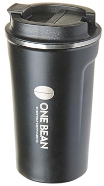 One Bean Thermobecher- Isolierbecher, Edelstahl Travel Mug, 500ml Vakuum auslaufsicher Reisebecher mit Deckel, Autobecher, doppelwandig isoliert für Wasser und Tee, Kaffee-to-go Becher (1)