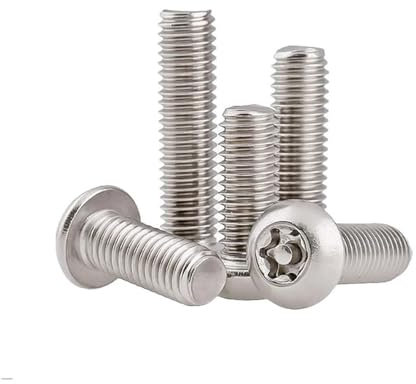 Metallschrauben 5/10/20 Stück 304 Edelstahl M2 M3 M4 M5 M6 M8 M10 sechslappiger -Rundkopf mit Stiftschraube (Color : 14mm, Size : M6 (5pcs))