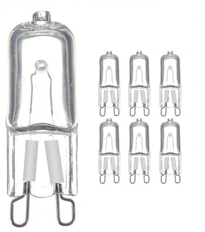 LIGHBIB Lampada Da Forno G9 Da 20 W 25 W 40 W 60 W Resistente Alle Alte Temperature Resistente G9 220 V 230 V Lampada Alogena Per Frigoriferi Forni,25 W,4 Pz