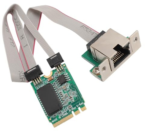 Tarjeta Ethernet M.2 A+E Gigabit Tarjeta de Red Ethernet RJ45 de un Puerto con Chip I210AT, para Computadoras Industriales, Computadoras Integradas, Computadoras de Placa única