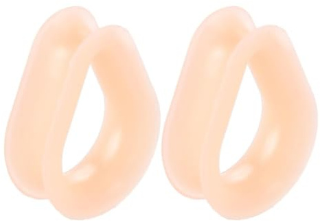 Calefee Ohr Flesh Tunnel 6mm-30mm, Flesh Plug Silikon Weiße Tropfenform Damen Ohr Piercing Schmuck Ohr Expander 2 Stücke