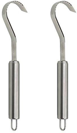 2pcs Butter Curler,Long Handle Cheese Chocolate Grater Stainless Steel Butter Chocolate Grater Shaver Hook Shape Cheese Grater Chocolate Shavings Cheese Scraper For Cake Decoration