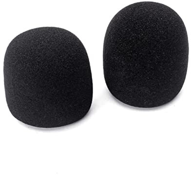 Toyvian Microphone Cover Professional Thicken Windscreen Protective Shield Sponge Microphone Cap for Studio Use Mic Shield