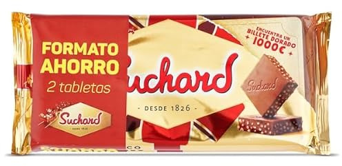 Turrón de chocolate con arroz inflado Suchard 2 x 230 g