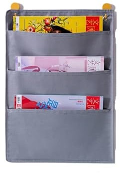 ZRHWSPD Zeitungsständer Zeitschriftenständer Stoff Zeitungsaufbewahrungsregal Klassifizierung Organisieren Sie die Tasche for Wandbehang Buchaufbewahrungswerkzeug Büro(ColorB)