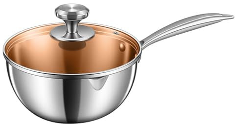 Prácticas ollas de cocina pequeñas de acero inoxidable 304, cacerolas multiusos pequeñas adecuadas para cocinar
