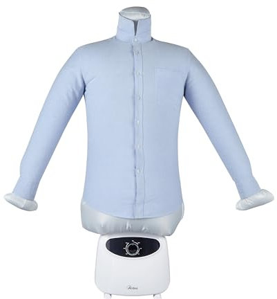 Ardes ARMST01M Stira Camicie Automatico BLOWY M Manichino Asciugatura e Stiratura Magliette, Camicette, Ferro da Stiro Verticale 2 in 1 Asciuga Senza Pieghe con 4 Clip Peso