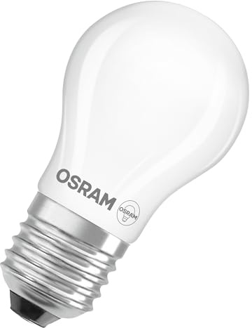 OSRAM Lampada LED Star Globe P15 Filament, 2700 K bianco caldo, 1 W, E27, satinata, 136 lm, per lampade da tavolo, lampade decorative, antiabbagliamento, 15.000 ore