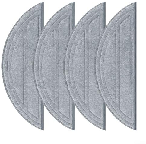 Mikrofaser-Wischtücher, Ersatz-Mopptuch-Set für Roborock Q10 S5 / Q10 S5+ / Q10 VF / Q10 VF+ / Q10V / Q10V+ Roboter-Staubsauger (4er-Pack)