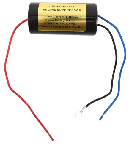 HOMSFOU Car Noise Filter Power Line Noise Reducer for Car Audio 10 Amp Power Filter for Vehicle Electronics Compatible