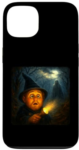 Wizard Scary Horror Night Flashlight Halloween Ghost Case for iPhone 13