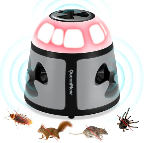 outsweat Ultraschall Maus und Ratten 360° Gerät Ultraschall Maus mit LED-Licht Plug in Abwehr von Mäusen Nagetier für Innen Schutz und Schädlingsbekämpfung Garten