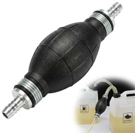 8mm Hot Fuel Pump Hand Primer Bulb Fuels Used For Boat Cars Ship Petrol | Aluminum-rubber, leak-proof seal, 8mm fits 6/10/12mm, strong suction no backflow, tool-free, for cars/boats/tractors