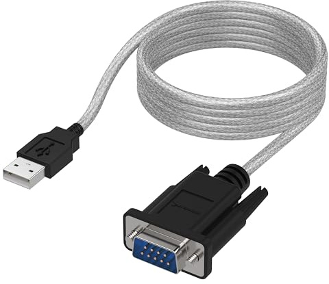 SABRENT USB auf serielles Adapter (1.8m) USB auf RS232 seriell Kabel, DB-9 Konverterkabel (9-polig) für Windows, Mac OS, Linux (SBT-USC6K)