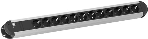 Bachmann 331.012 Steckdosenleiste 12-fach, Schwarz