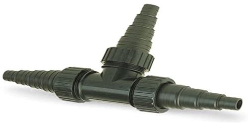 Oase Universal Schlauchverbinder T-Stück 1 1/2, schwarz, dreifach - Schläuche, Verbinder, Gartenschlauch 19/ 25/ 32/ 38 mm