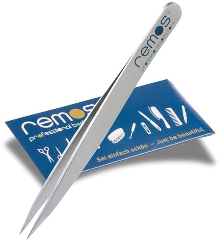 REMOS Pinzetta per schegge in acciaio inox con punta fine - Satinata