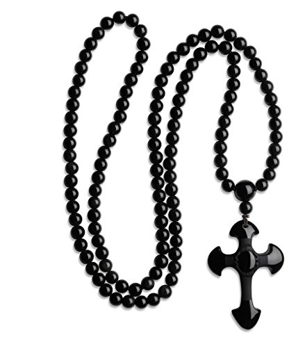COAI 108 Obsidian Mala Rosenkranz Gebetskette