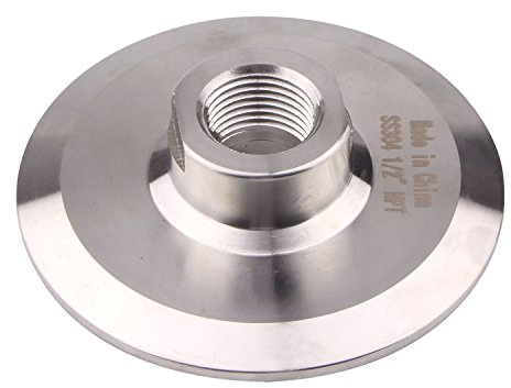 DERNORD Sanitary 3 Inch Tri Clamp to 1/2 NPT Female Tri Clover