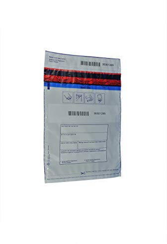 100 x Sicherheitstaschen: 195 x 265 + 30 mm Bon, Druck:  von, an, Datum, Betrag, Verpackt, Unterschrift 402500
